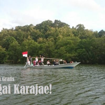 Berperahu Gratis Di Sungai Karajae
