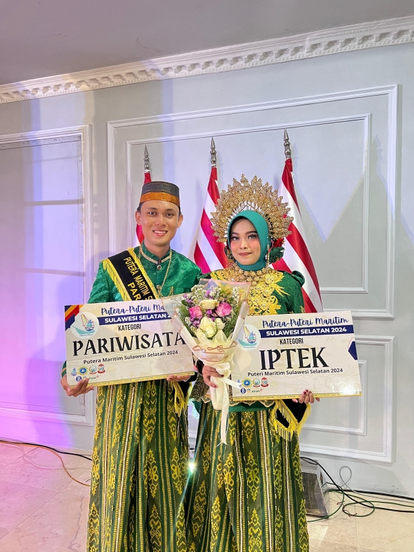 DUTA PARIWISATA PAREPARE MENGUKIR PRESTASI DI AJANG PEMILIHAN PUTERA PUTERI MARITIM SULAWESI SELATAN 2024
