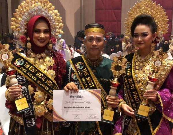 Tiga Perwakilan Parepare meraih Juara Kategori pada Grand Final Duta Wisata Sulawesi Selatan 2021