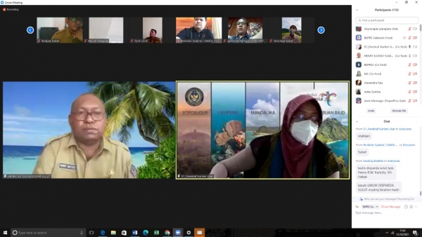 Antusiasme Peserta dalam acara Webinar Pemulihan Pariwisata Sulawesi di Masa Pandemi